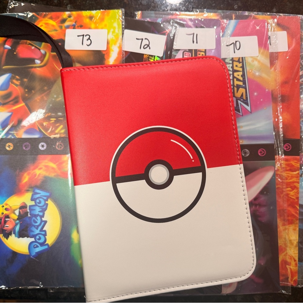 Pokemon Trading Card Binder Lot Album Collector Game Book Portable 7 Binders NEW